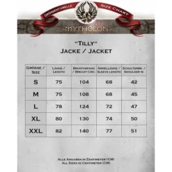 Mytholon Wildlederjacke Aus Dem 17. Jahrhundert, Schwarz (Buffcoat) -Mittelalter Mode Geschaft wildlederjacke aus dem 17 jahrhundert schwarz buff 4