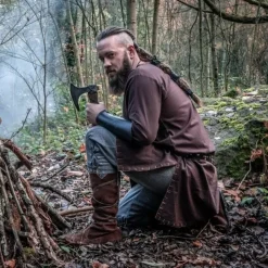 Leonardo Carbone Wildlederstiefel Rolf, Dunkelbraun -Mittelalter Mode Geschaft wildlederstiefel rolf dunkelbraun 2