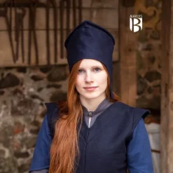 Burgschneider Zauberhut Adis, Blau -Mittelalter Mode Geschaft zauberhut adis blau 2