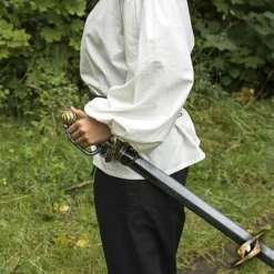 Epic Armoury Zweiteiliger Schwertgürtel, Grün -Mittelalter Mode Geschaft zweiteiliger schwertguertel gruen 3