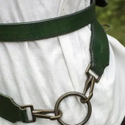 Epic Armoury Zweiteiliger Schwertgürtel, Grün -Mittelalter Mode Geschaft zweiteiliger schwertguertel gruen 4