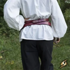 Epic Armoury Zweiteiliger Schwertgürtel, Rot 8 Epic Armoury Zweiteiliger Schwertgürtel, Rot -Mittelalter Mode Geschaft zweiteiliger schwertguertel rot 2