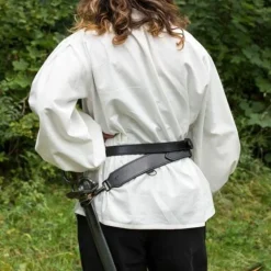 Epic Armoury Zweiteiliger Schwertgürtel, Schwarz -Mittelalter Mode Geschaft zweiteiliger schwertguertel schwarz 5